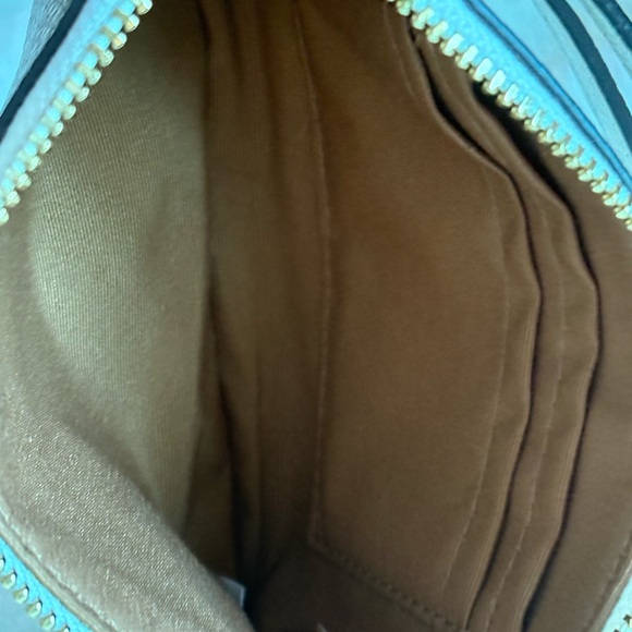 Coach Beige Leather Wristlet - Picture 3 of 4